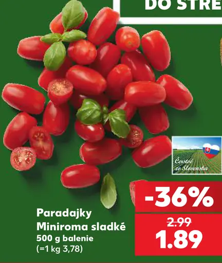 Paradajky Minirama sladké
