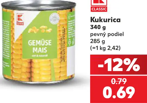 Kukurica v konzerve