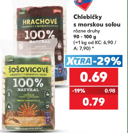 Chlebíčky s morskou soľou – hrachové a šošovicové