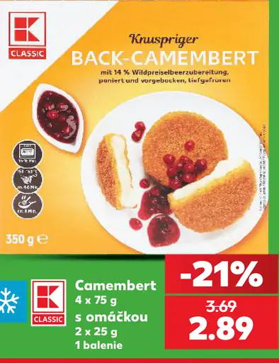 K-Classic Camembert s brusnicovou omáčkou