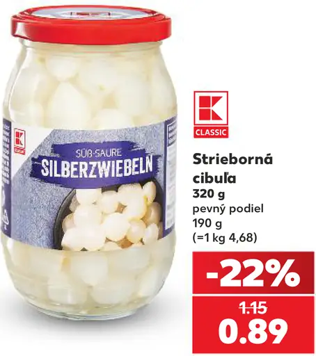 K-Classic Strieborná cibuľa