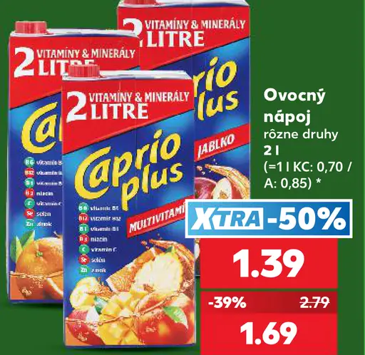 Caprio Plus ovocný nápoj
