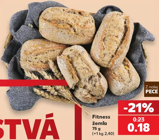 Z našej pece – fitness žemľa