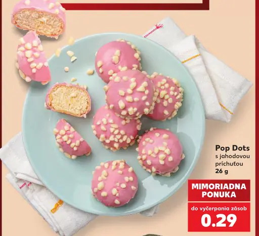 Pop Dots s jahodovou príchuťou