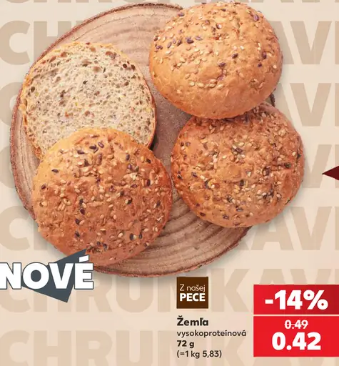 Z našej pece žemľa vysokooproteínová