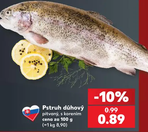 Pstruh dúhový pitvaný s korením