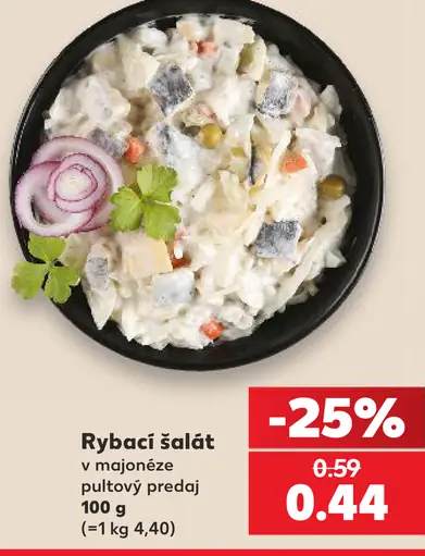 Rybací šalát v majonéze