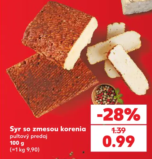 Syr so zmesou korenia