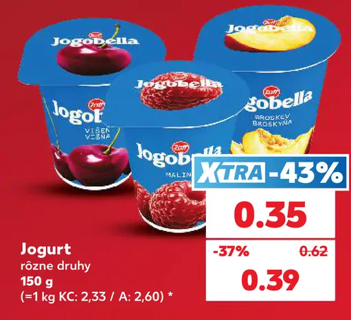 Rajo Jogurt rôzne druhy