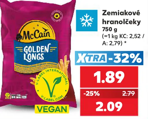 Zemiakové hranolčeky Golden Longs