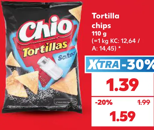 Chio tortilla chips, solené