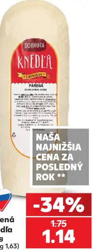 Dobréta parená knedľa