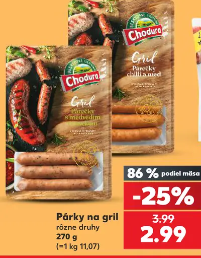 Chodura párky na gril