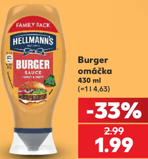 Hellmann's Chunky Burger omáčka