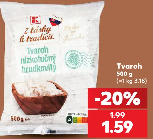 Tvaroh Nízkotučný Hrudkovitý