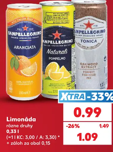 Sanpellegrino Aranciata, Natural Pompelmo a Oakwood Extract Tonic