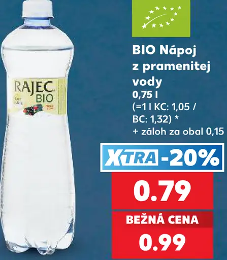 Rajec BIO nápoj z pramenitej vody