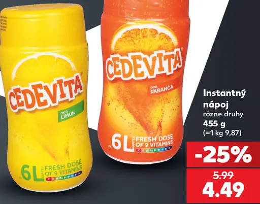 Cedevita instantný nápoj pomaranč