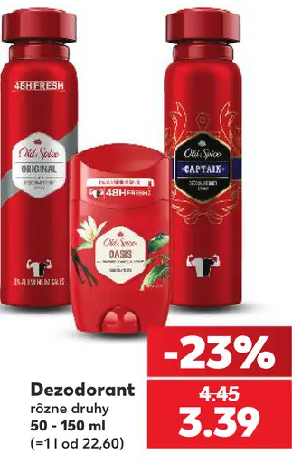 Old Spice dezodorant rôzne druhy