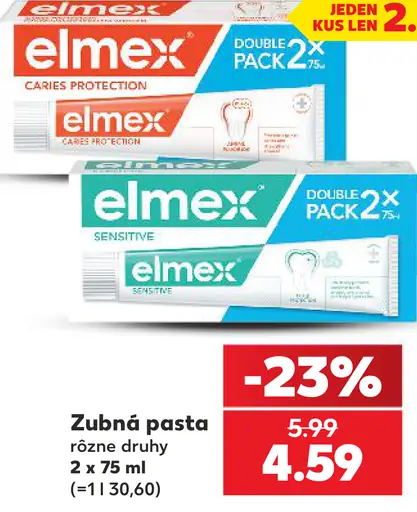 Elmex zubná pasta rôzne druhy