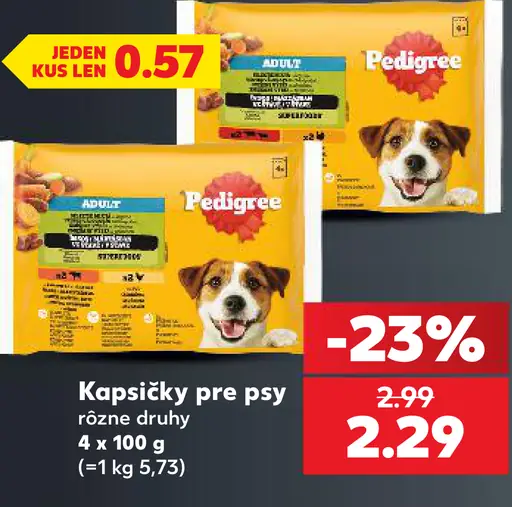 Pedigree kapsičky pre psy