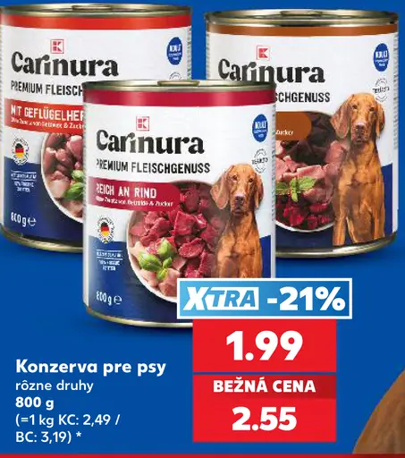 Carinura Konzerva pre psy