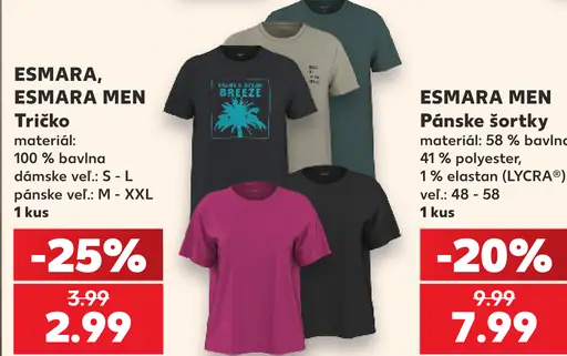 Esmara Men tričko pánske