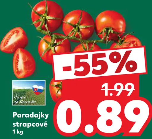 Paradajky strapcové