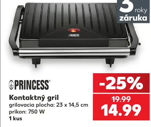 Princess Kontaktný gril