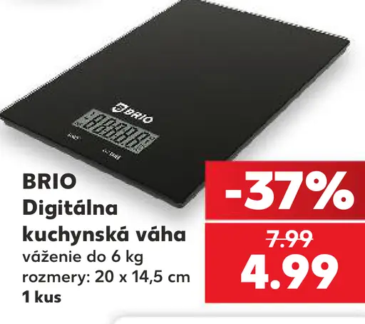 BRIO Digitálna kuchynská váha