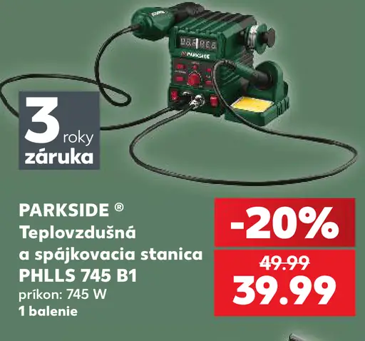 Teplovzdušná a spájkovacia stanica PHLLS 745 B1