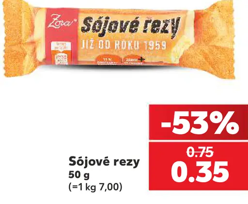 Zora sójové rezy