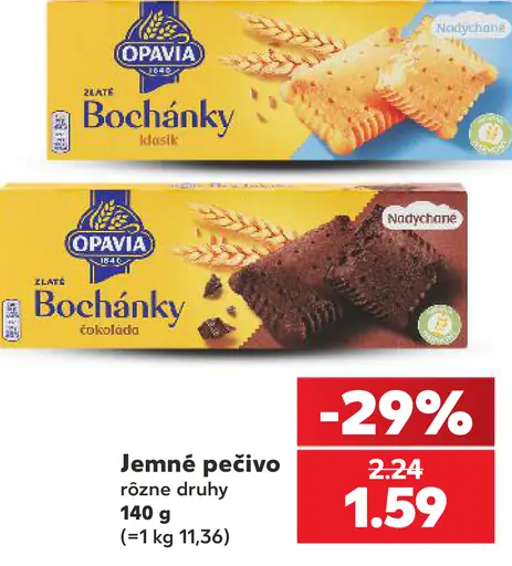Opavia Zlaté Bochánky kôstik a čokoládové jemné pečivo