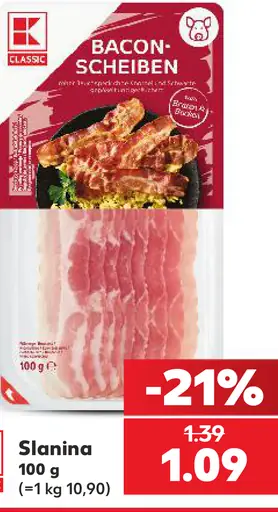 K-Classic Slanina plátky