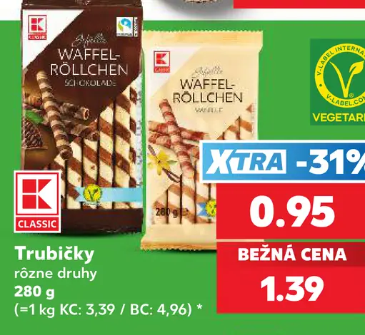 K-Classic Trubičky rôzne druhy