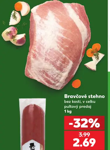 Bravčové stehno v celku bez kosti