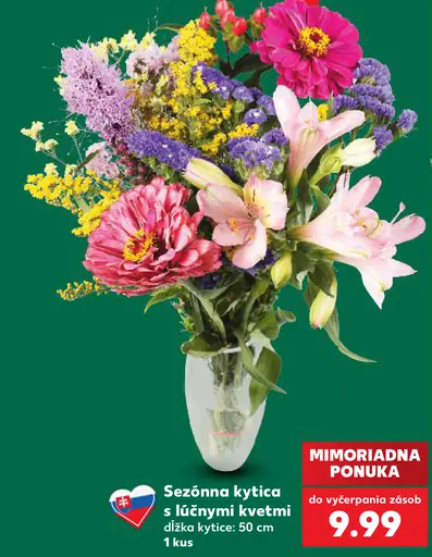 Sezónna kytica s lúčnymi kvetmi