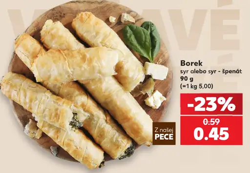 Z našej pece – Borek syr alebo syr-špenát