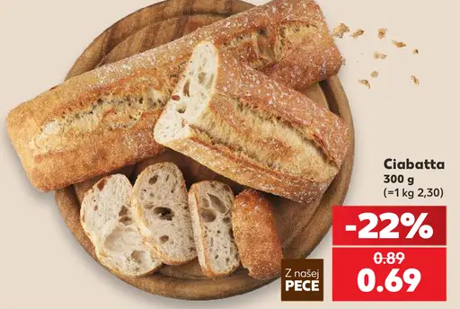 Z našej pece – Ciabatta