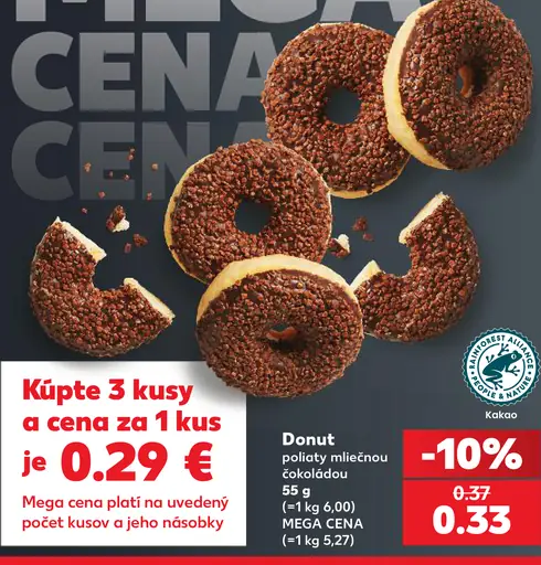 Z našej pece – Donut poliaty mliečnou čokoládou