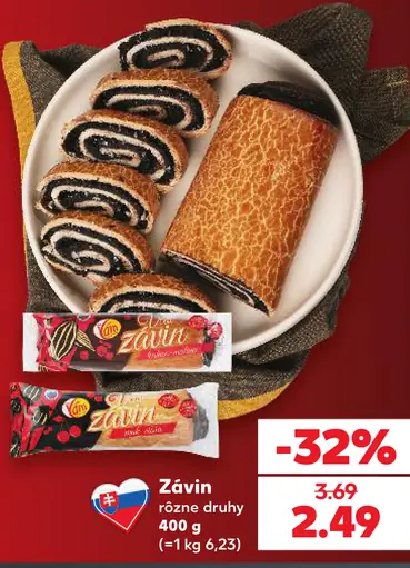 Závin s náplňou rôzne druhy