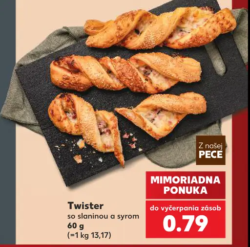 Twister so slaninou a syrom
