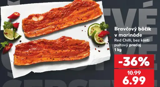 Bravčový bôčik v marináde Red Chilli bez kosti