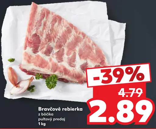 Bravčové rebrá z bôčika