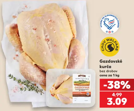 Hyza Gazdovské kurča bez drobov