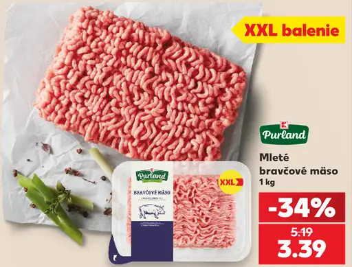 Pureland mleté bravčové mäso