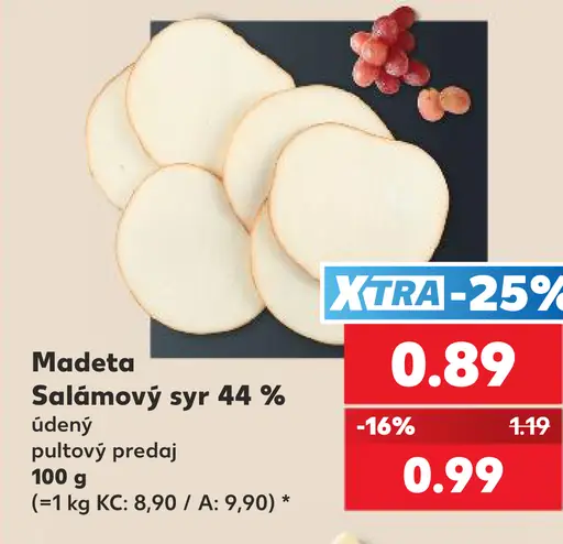 Madeta Salámový syr 44 %