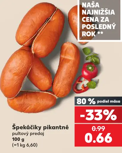 Pikantné špekáčiky