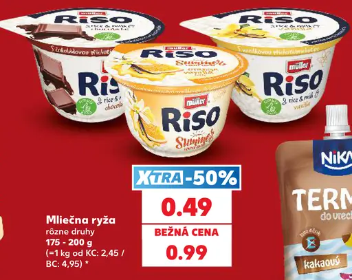 Müller Riso mliečna ryža rôzne druhy