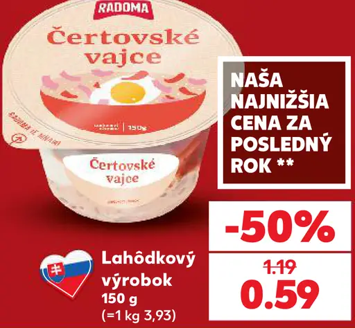 Radoma Čertovské vajce lahôdkový výrobok